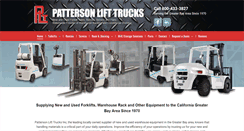 Desktop Screenshot of pattersonlifttrucks.com